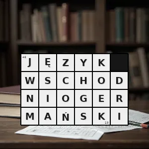 Rozwiązanie krzyżówki: język wschodniogermański - język wschodniogermański | hasła, synonimy i podpowiedzi Hasło krzyżówkowe język wschodniogermański - język wschodniogermański – rozwiązanie, synonimy, podpowiedzi i definicje krzyżówkowe